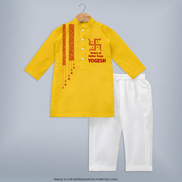 Durga Devi Trishul Art Devotional Kurta