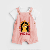 Durga Maa Divine Face Baby Dungaree - PEACH - 0 - 5 Months Old (Chest 18")