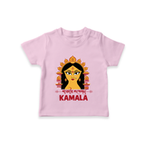 Durga Maa Divine Face Baby T Shirt - BABY PINK - 0-5 Months Old (Chest 17")