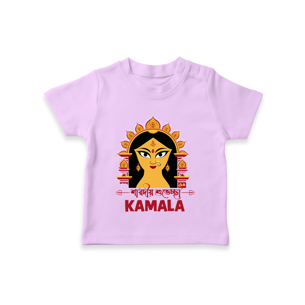 Durga Maa Divine Face Baby T Shirt - LILAC - 0-5 Months Old (Chest 17")