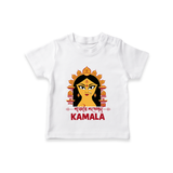 Durga Maa Divine Face Baby T Shirt - WHITE - 0-5 Months Old (Chest 17")