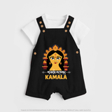 Durga Maa Divine Face Baby Dungaree - BLACK - 0 - 5 Months Old (Chest 18")