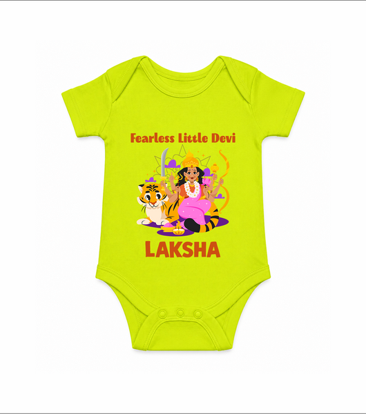 Fearless Little Devi Goddess & Tiger Baby Romper