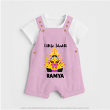 Little Shakti Durga Maa Baby Dungaree - BABY PINK - 0 - 5 Months Old (Chest 18")