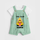 Little Shakti Durga Maa Baby Dungaree - MINT GREEN - 0 - 5 Months Old (Chest 18")