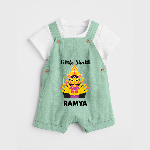 Little Shakti Durga Maa Baby Dungaree - MINT GREEN - 0 - 5 Months Old (Chest 18")