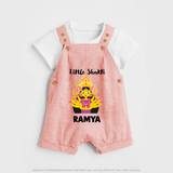 Little Shakti Durga Maa Baby Dungaree - PEACH - 0 - 5 Months Old (Chest 18")