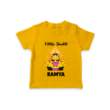 Little Shakti Durga Maa Baby T Shirt - CHROME YELLOW - 0-5 Months Old (Chest 17")