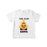 Little Shakti Durga Maa Baby T Shirt - WHITE - 0-5 Months Old (Chest 17")