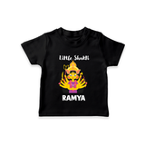 Little Shakti Durga Maa Baby T Shirt - BLACK - 0-5 Months Old (Chest 17")