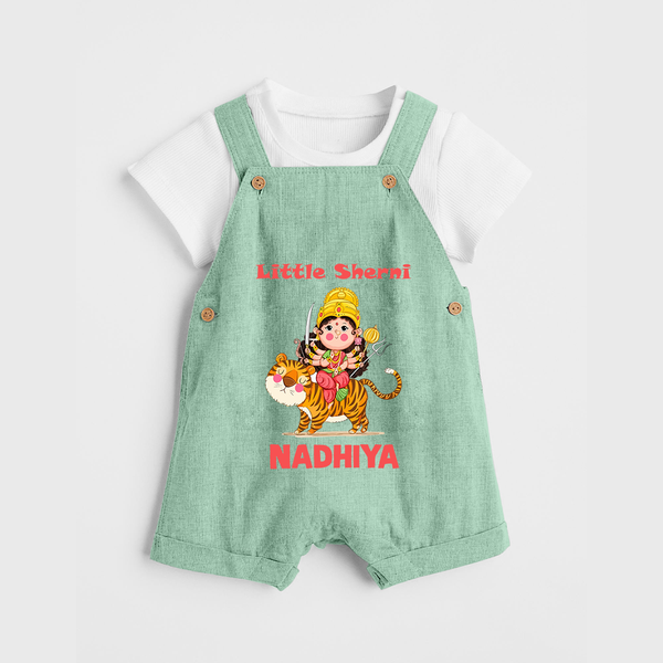 Little Sherni Goddess & Tiger Baby Dungaree - MINT GREEN - 0 - 5 Months Old (Chest 18")