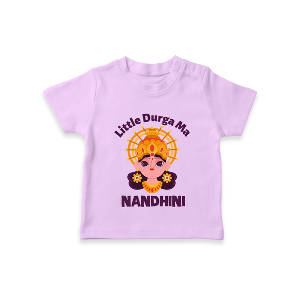 Little Durga Maa Goddess Face Baby T Shirt - LILAC - 0-5 Months Old (Chest 17")
