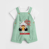 Shubh Durga Maa Divine Face Baby Dungaree - MINT GREEN - 0 - 5 Months Old (Chest 18")