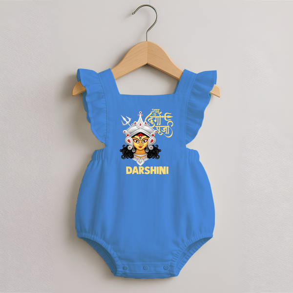 Shubh Durga Maa Divine Face Baby Romper Frock