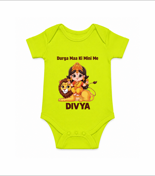 Durga Maa Ki Mini Me Goddess & Lion Baby Romper