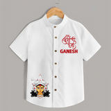Shubh Durga Maa Divine Goddess Face Shirt - WHITE - 0 - 6 Months Old (Chest 23")