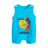 My First Dussehra Romper Suit | Personalized Baby Festival Outfit - SKY BLUE - 0 - 5 Months Old (Chest 18")