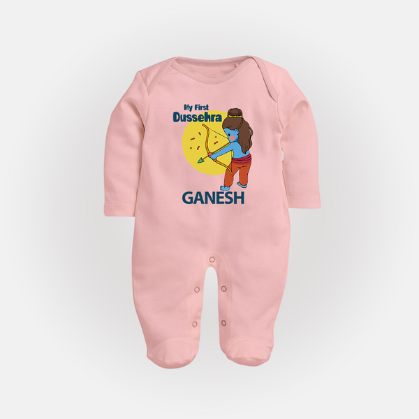 My First Dussehra Little Archer Full Body Suit - BABY PINK - New Born (Chest 7.5")