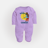 My First Dussehra Little Archer Full Body Suit - LILAC - New Born (Chest 7.5")