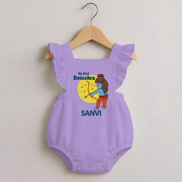 My First Dussehra Little Archer Romper frock - LILAC - 0 - 3 Months Old (Chest 19")
