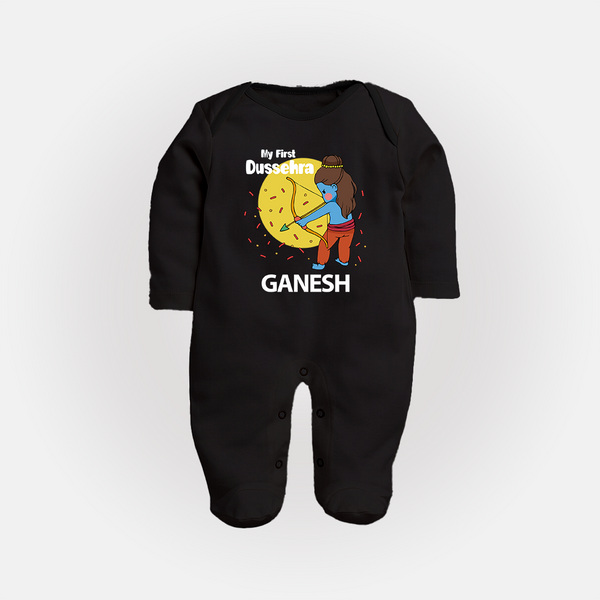 My First Dussehra Little Archer Full Body Suit - BLACK - New Born (Chest 7.5")