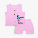 Baby's First Dussehra Jabla Set | Custom Jabla Set for Little Devotees - BABY PINK - 0 - 3 Months Old (Chest 9.8")