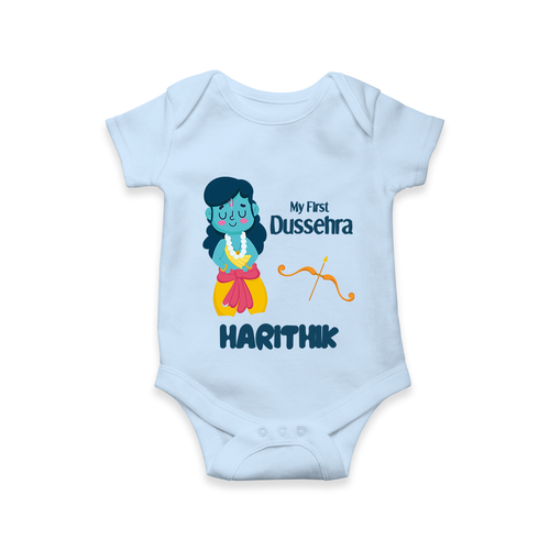 My First Dussehra Divine Princess Bow Romper
