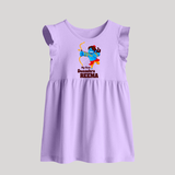 Mini Ram My First Dussehra Baby Frock | Custom Baby Frock for Festival - LILAC - 0 - 3 Months Old (Chest 17")