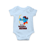 My First Dussehra Blue Warrior Romper - BABY BLUE - New Born (Chest 14")