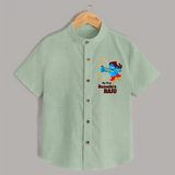 Mini Ram My First Dussehra Shirt | Custom Baby Shirt for Festival - MINT GREEN - 0 - 6 Months Old (Chest 23")