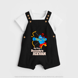 My First Dussehra Blue Warrior Dungaree - BLACK - 0 - 5 Months Old (Chest 18")