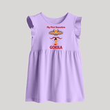 Arrow of Goodness My First Dussehra Baby Frock | Custom Festival Baby Frock - LILAC - 0 - 3 Months Old (Chest 17")