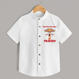 Arrow of Goodness My First Dussehra Shirt | Custom Festival Baby Shirt - WHITE - 0 - 6 Months Old (Chest 23")