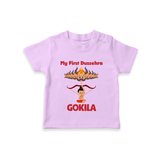 Arrow of Goodness My First Dussehra Tshirt | Custom Festival Baby Tshirt - LILAC - 0-5 Months Old (Chest 17")
