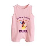 Chhota Ram My First Dussehra Romper Suit | Custom Baby Romper Suit for Festival Fun - BABY PINK - 0 - 5 Months Old (Chest 18")