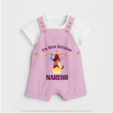 My First Dussehra Heroic Archer Dungaree - BABY PINK - 0 - 5 Months Old (Chest 18")