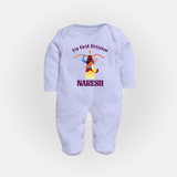 My First Dussehra Heroic Archer Full Body Suit - BABY BLUE - New Born (Chest 7.5")