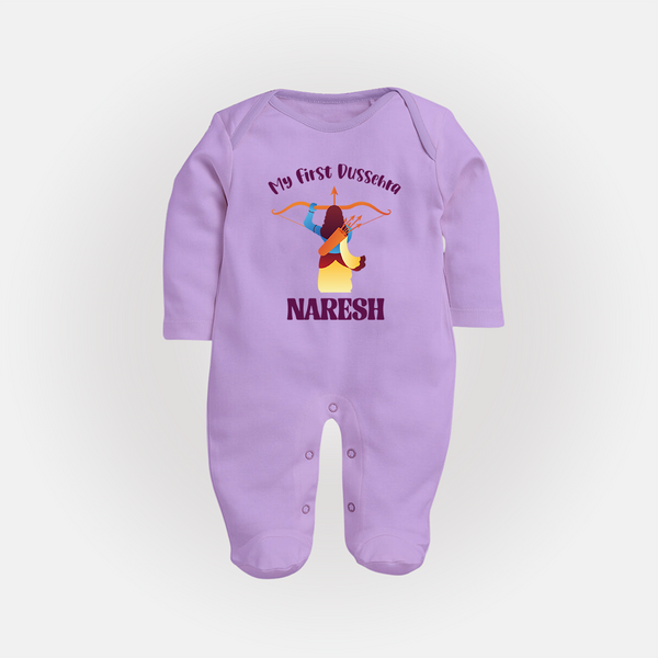 My First Dussehra Heroic Archer Full Body Suit - LILAC - New Born (Chest 7.5")