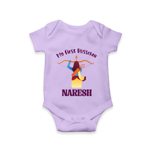 My First Dussehra Heroic Archer Romper - LILAC - New Born (Chest 14")