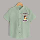 Chhota Ram My First Dussehra Shirt | Custom Baby Shirt for Festival Fun - MINT GREEN - 0 - 6 Months Old (Chest 23")