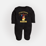 My First Dussehra Heroic Archer Full Body Suit - BLACK - New Born (Chest 7.5")