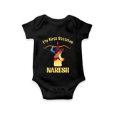 My First Dussehra Heroic Archer Romper - BLACK - New Born (Chest 14")