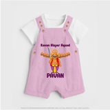 Ravan Slayer Squad Dungaree - BABY PINK - 0 - 5 Months Old (Chest 18")
