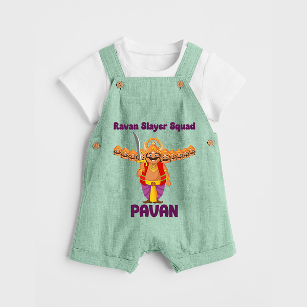 Ravan Slayer Squad Dungaree - MINT GREEN - 0 - 5 Months Old (Chest 18")