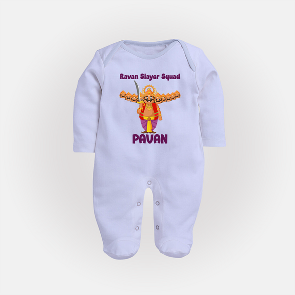 Ravan Slayer Squad Full Body Suit - BABY BLUE - New Born (Chest 7.5")
