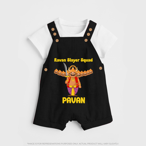 Ravan Slayer Squad Dungaree - BLACK - 0 - 5 Months Old (Chest 18")