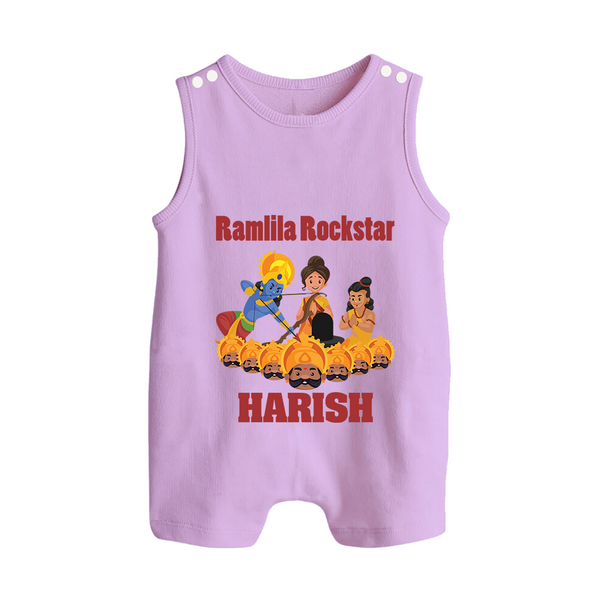 Ramlila Rockstar Romper Suit | Custom Baby Romper Suit for Festival Fun - LILAC - 0 - 5 Months Old (Chest 18")