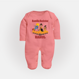 Ram Leela Rockstar Full Body Suit - PEACH - New Born (Chest 7.5")