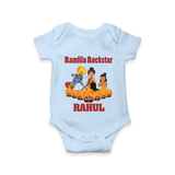 Ram Leela Rockstar Romper - BABY BLUE - New Born (Chest 14")