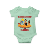 Ram Leela Rockstar Romper - MINT GREEN - New Born (Chest 14")